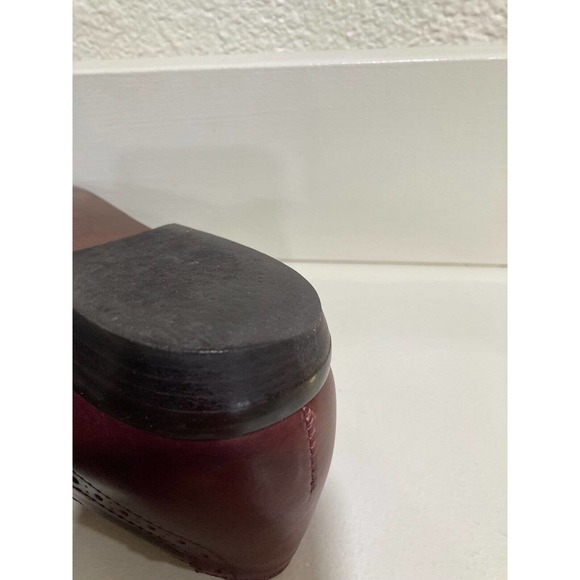 Etienne Aigner Brown‎ Tasseled Kiltie Brogue Leather Loafers Size 6 1/2 N - Picture 9 of 11